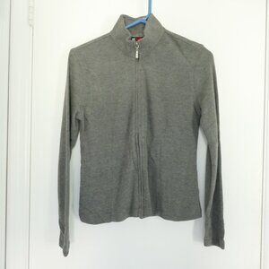 NEW New York & Co gray mock neck zippered super soft sweater size XS